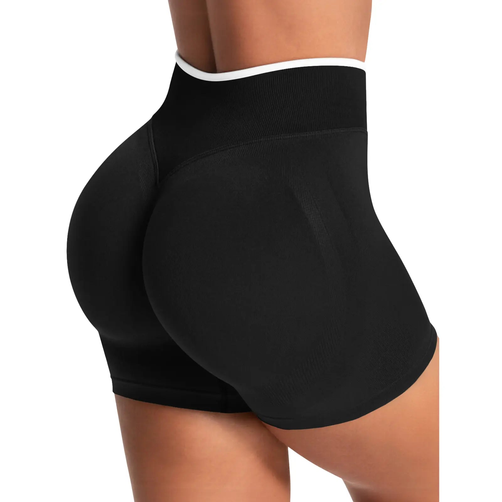 Aoysky Women's High-Waisted 4.1" Scrunch Butt Biker Shorts for Yoga, Gym, and Running