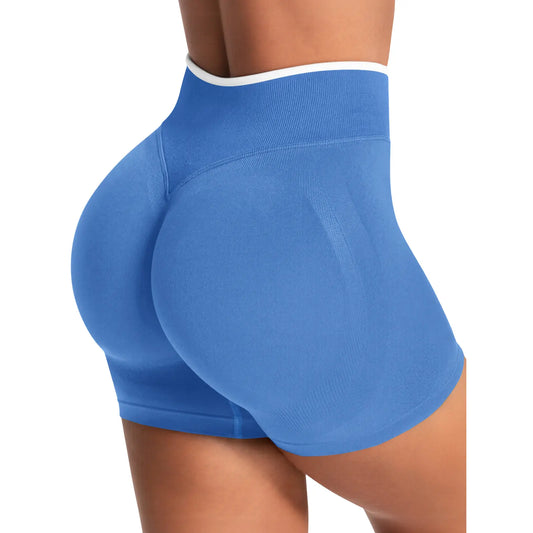 Aoysky Women's High-Waisted 4.1" Scrunch Butt Biker Shorts for Yoga, Gym, and Running