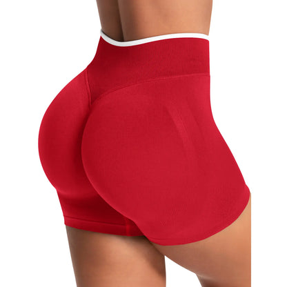 Aoysky Women's High-Waisted 4.1" Scrunch Butt Biker Shorts for Yoga, Gym, and Running